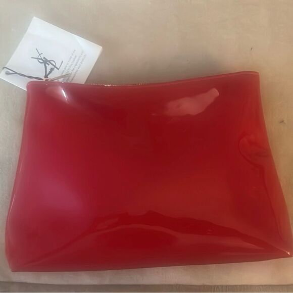 YSL Red Cosmetic Bag - New - Picture 7 of 9